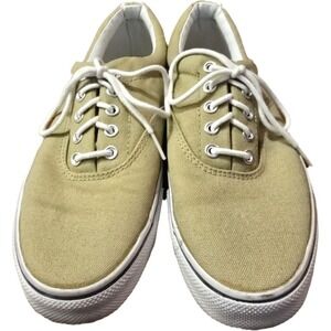 Men's Beige OP Ocean Pacific Lace on Tennis Sneaker Shoe Size 8 Men's EUC